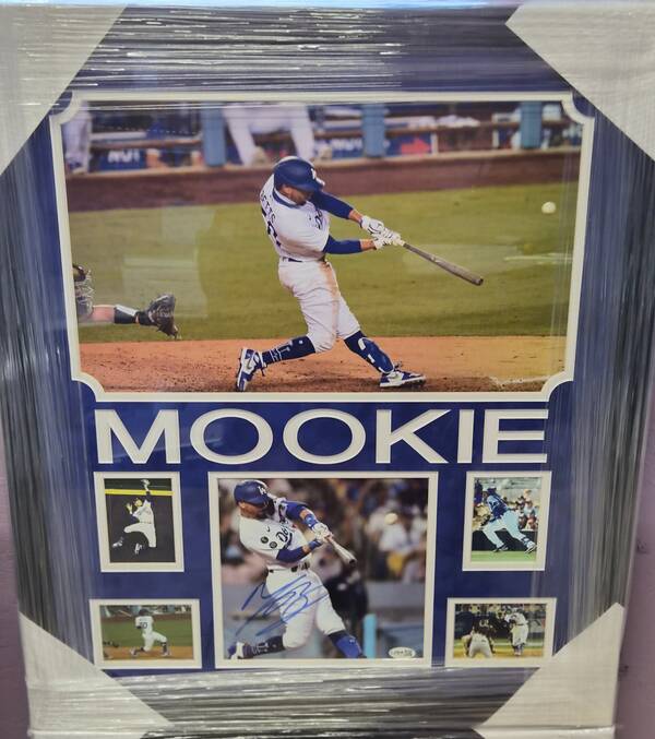 Mookie Betts — Signed Dodgers Display