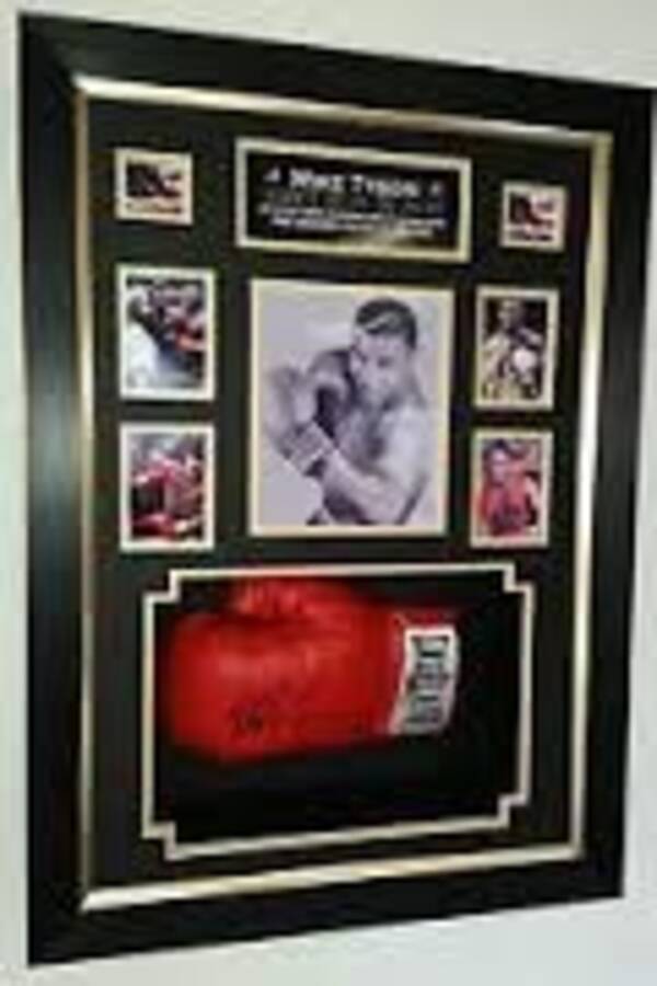 Mike Tyson — Signed Boxing Glove Display