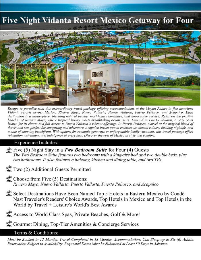 Vidanta Resort Mexico — For Four